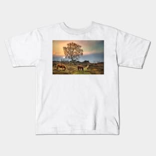 New Forest Ponies Kids T-Shirt